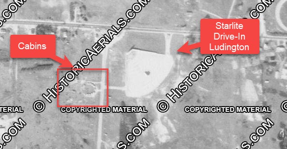 Thomas Motor Court - 1954 Aerial